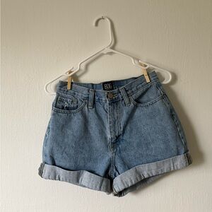 Urban Outfitters BDG High Rise Mom Denim Shorts - Light Blue